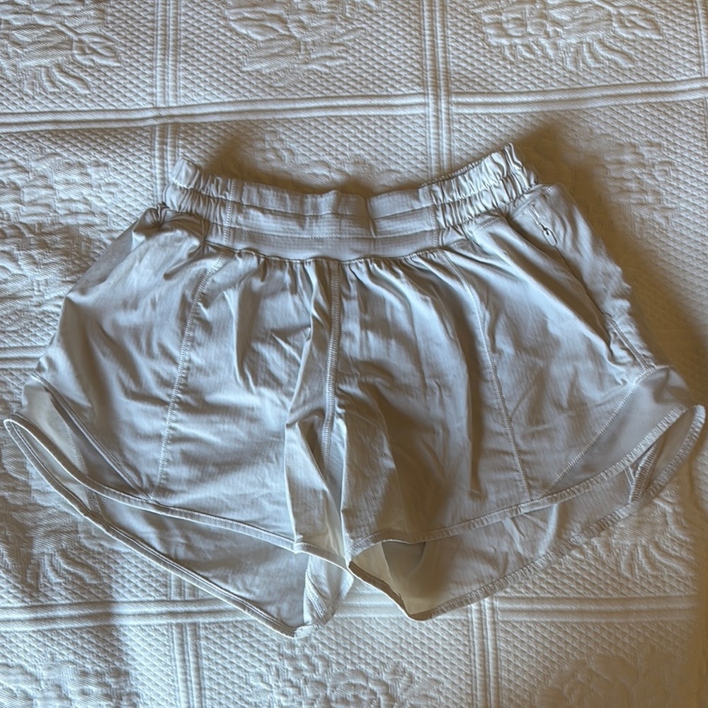 Women's White Lululemon Shorts